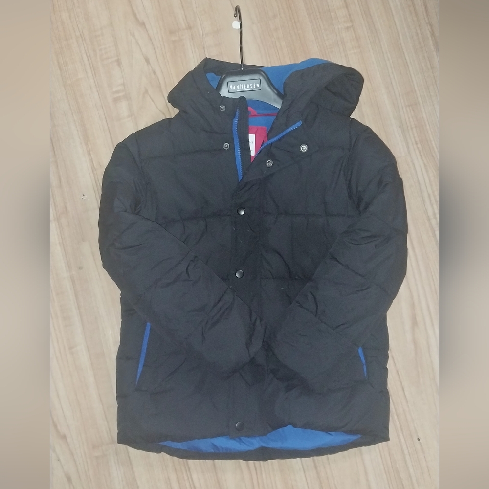 Garanimals Kids Black Puffer Jacket with Blue Lining